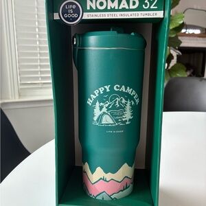 Life Is Good Nomad 32 Insulated Tumbler - Teal and Pink
